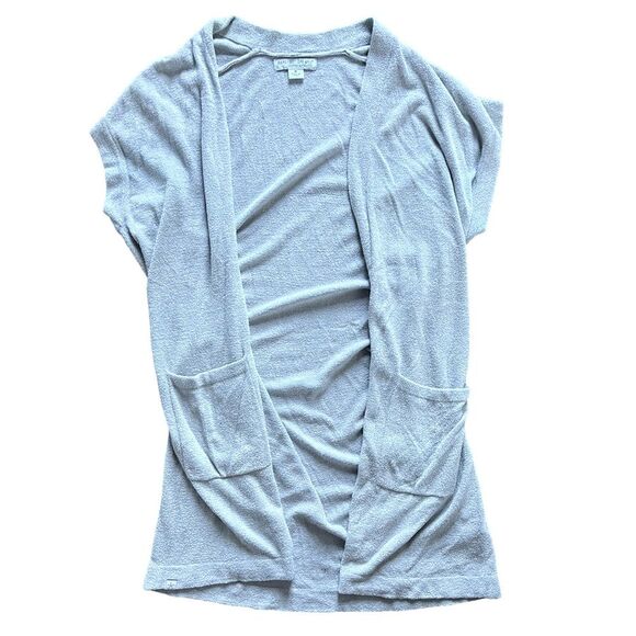 Barefoot Dreams Cozy Chic Ultra Lite Sleeveless Long Cardigan Gray size Medium - Picture 5 of 9